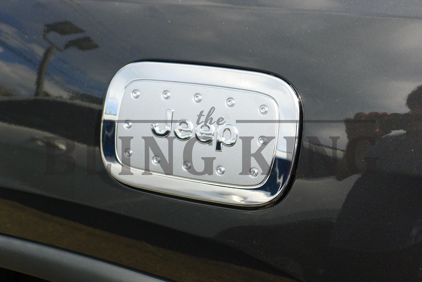 2011 2015 Jeep Grand Cherokee Chrome Fuel Door Cover Gas